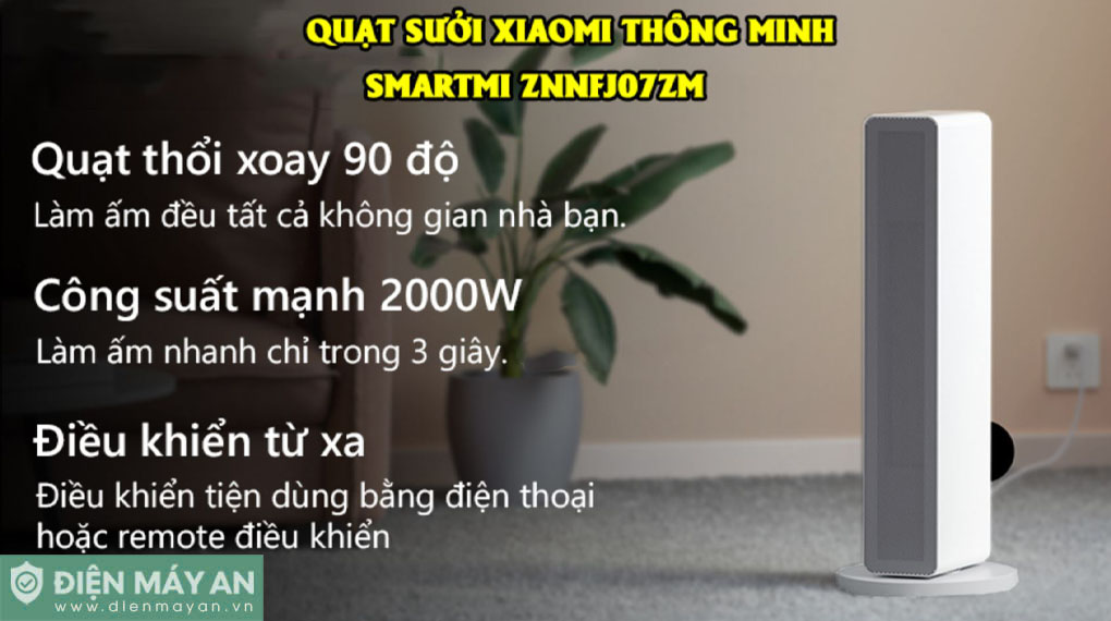 Quạt sưởi thông minh Smartmi ZNNFJ07ZM
